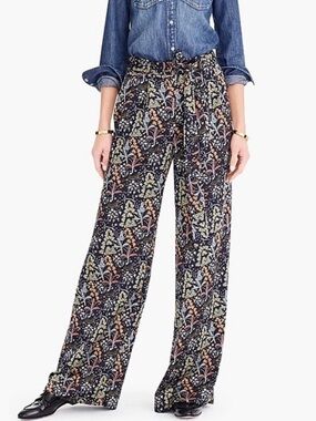 Point Sur Crepe Paper Bag Pant in Jungle Print